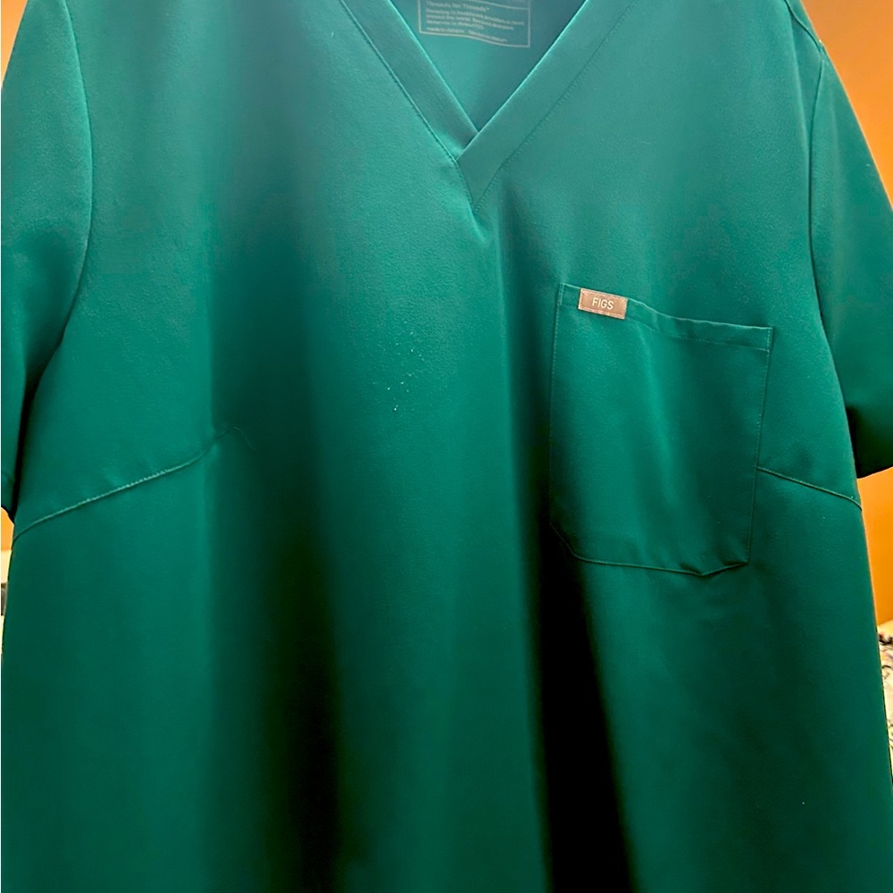 Figs Green Scrub Set